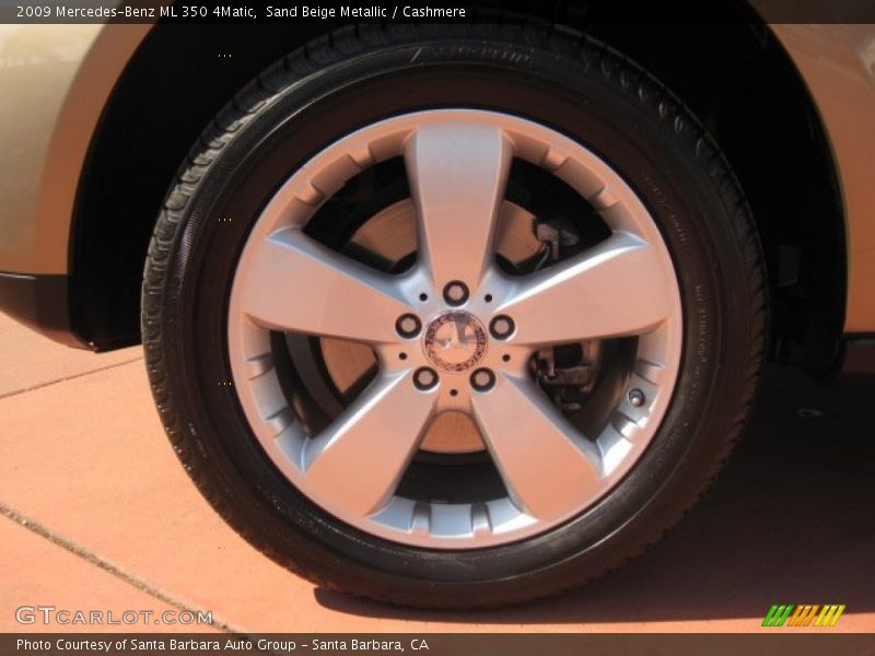 Sand Beige Metallic / Cashmere 2009 Mercedes-Benz ML 350 4Matic
