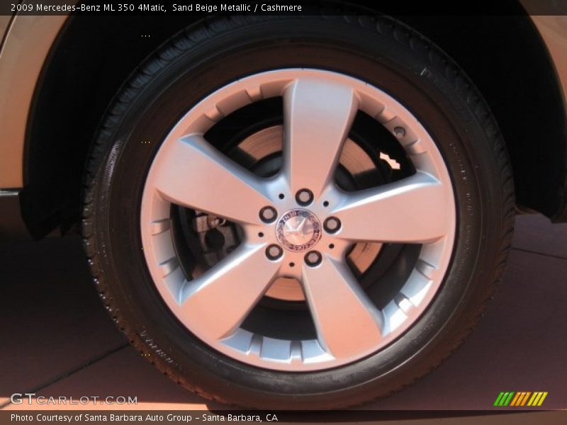 Sand Beige Metallic / Cashmere 2009 Mercedes-Benz ML 350 4Matic