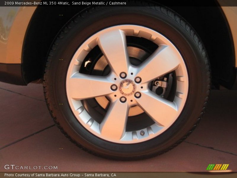 Sand Beige Metallic / Cashmere 2009 Mercedes-Benz ML 350 4Matic