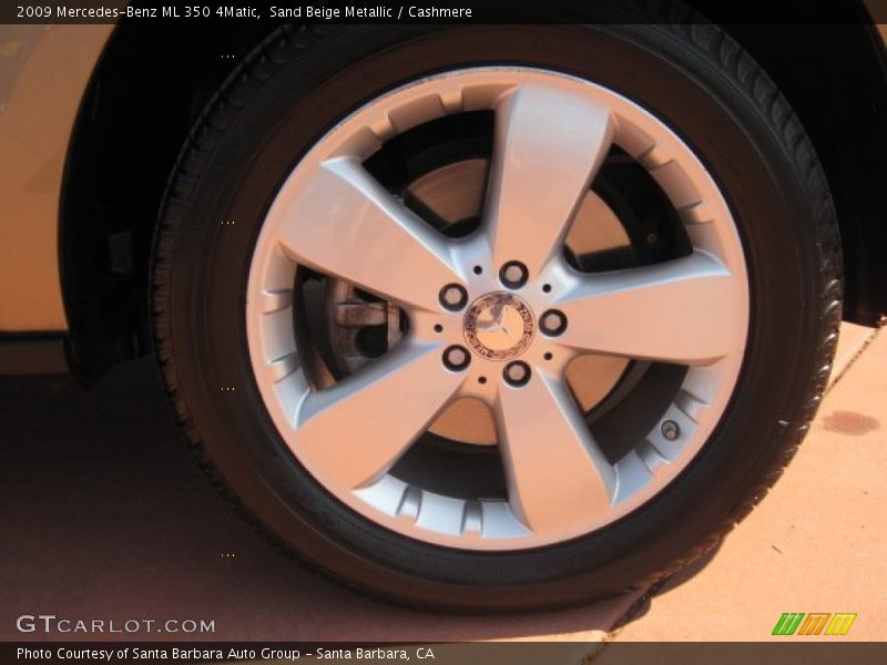 Sand Beige Metallic / Cashmere 2009 Mercedes-Benz ML 350 4Matic