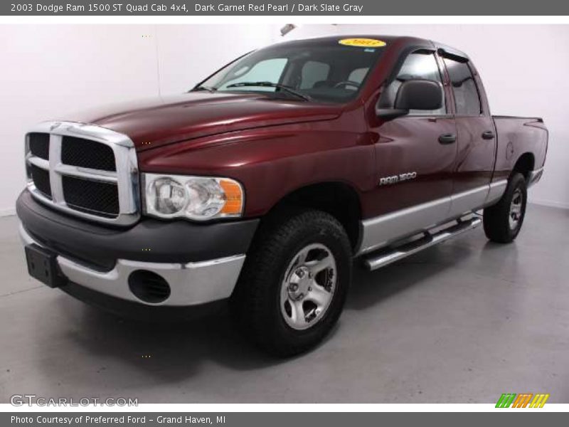 Dark Garnet Red Pearl / Dark Slate Gray 2003 Dodge Ram 1500 ST Quad Cab 4x4