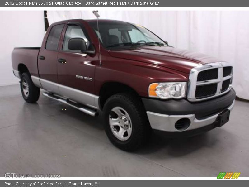 Dark Garnet Red Pearl / Dark Slate Gray 2003 Dodge Ram 1500 ST Quad Cab 4x4