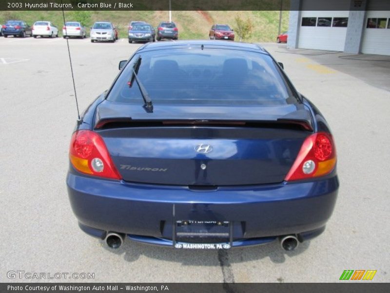 Carbon Blue / Black 2003 Hyundai Tiburon