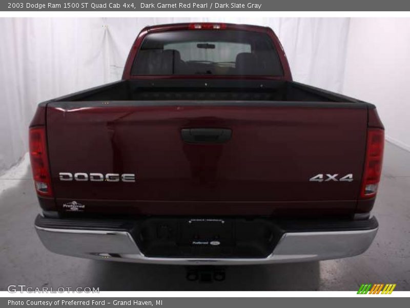 Dark Garnet Red Pearl / Dark Slate Gray 2003 Dodge Ram 1500 ST Quad Cab 4x4