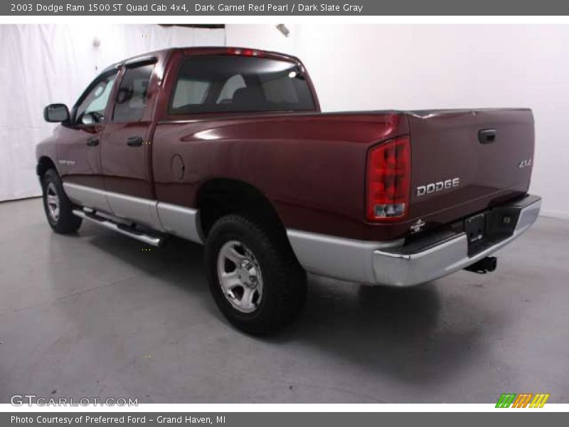 Dark Garnet Red Pearl / Dark Slate Gray 2003 Dodge Ram 1500 ST Quad Cab 4x4