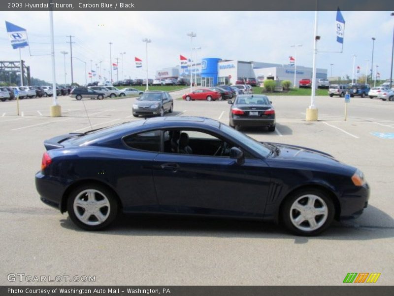 Carbon Blue / Black 2003 Hyundai Tiburon