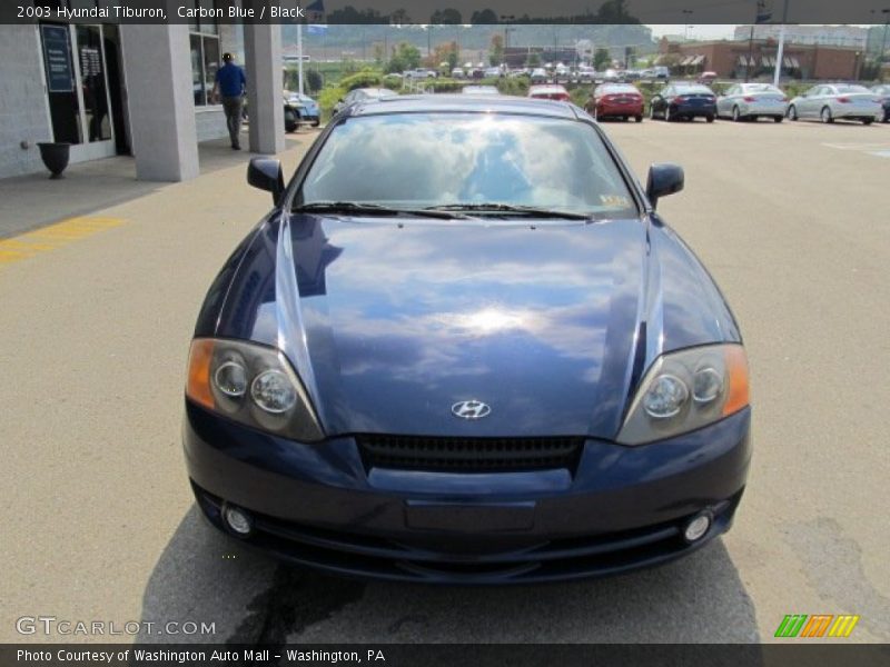 Carbon Blue / Black 2003 Hyundai Tiburon