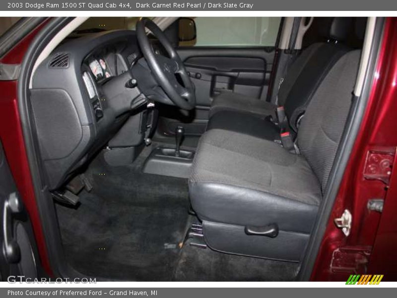 Dark Garnet Red Pearl / Dark Slate Gray 2003 Dodge Ram 1500 ST Quad Cab 4x4