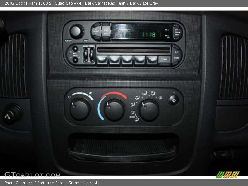 Dark Garnet Red Pearl / Dark Slate Gray 2003 Dodge Ram 1500 ST Quad Cab 4x4