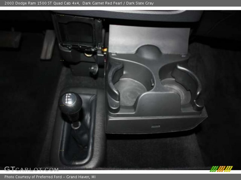 Dark Garnet Red Pearl / Dark Slate Gray 2003 Dodge Ram 1500 ST Quad Cab 4x4