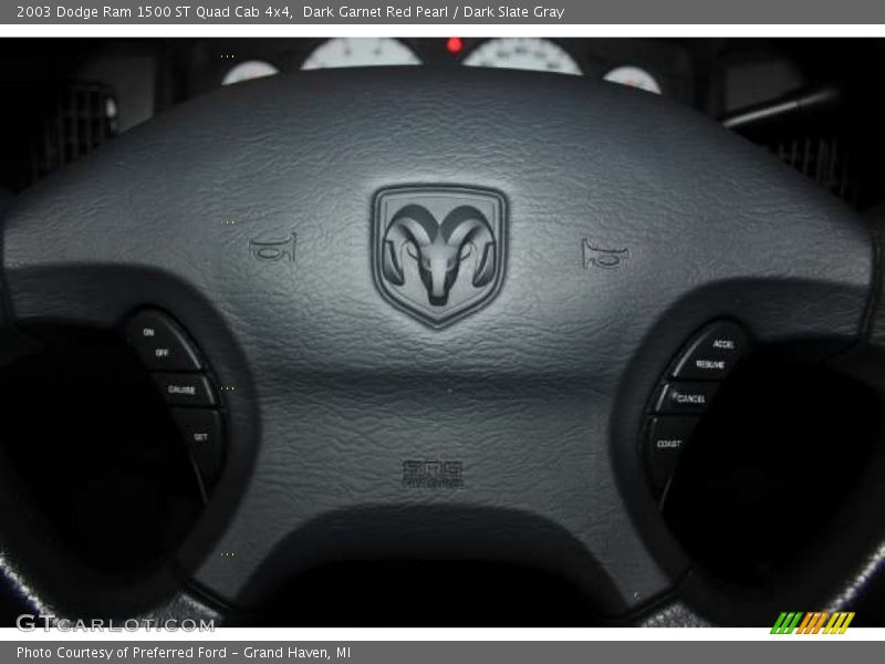 Dark Garnet Red Pearl / Dark Slate Gray 2003 Dodge Ram 1500 ST Quad Cab 4x4