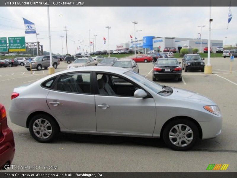 Quicksilver / Gray 2010 Hyundai Elantra GLS