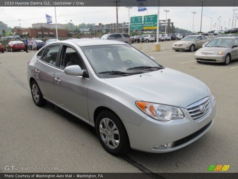 Quicksilver / Gray 2010 Hyundai Elantra GLS
