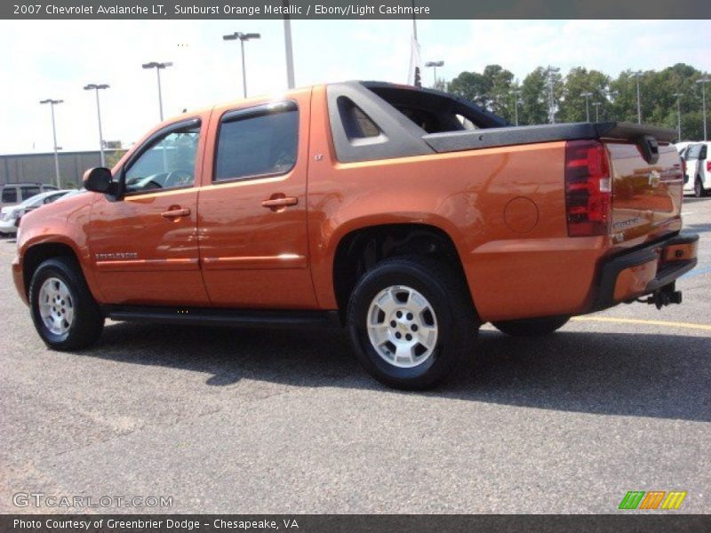 Sunburst Orange Metallic / Ebony/Light Cashmere 2007 Chevrolet Avalanche LT