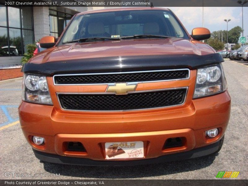 Sunburst Orange Metallic / Ebony/Light Cashmere 2007 Chevrolet Avalanche LT