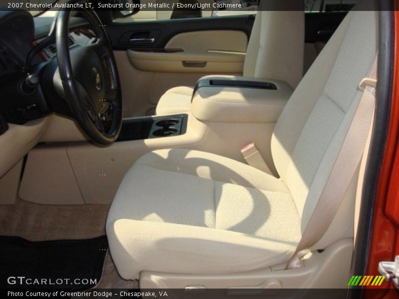 Sunburst Orange Metallic / Ebony/Light Cashmere 2007 Chevrolet Avalanche LT