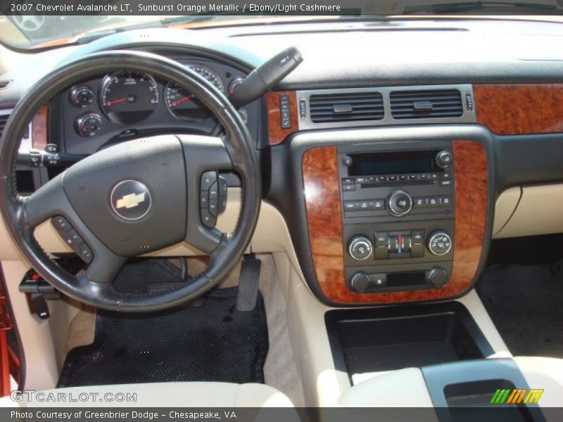 Sunburst Orange Metallic / Ebony/Light Cashmere 2007 Chevrolet Avalanche LT
