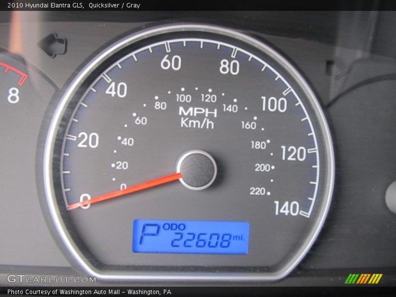 Quicksilver / Gray 2010 Hyundai Elantra GLS