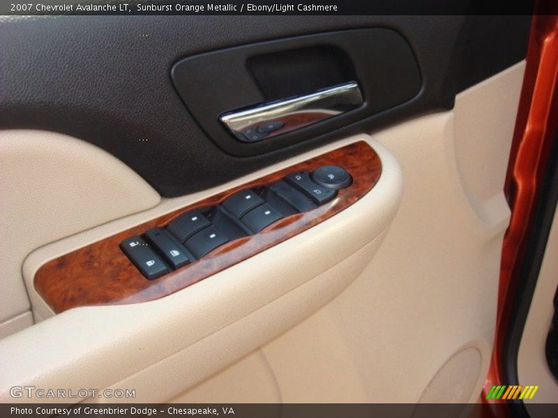 Sunburst Orange Metallic / Ebony/Light Cashmere 2007 Chevrolet Avalanche LT