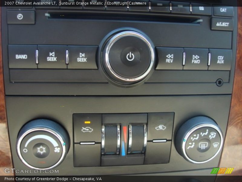 Sunburst Orange Metallic / Ebony/Light Cashmere 2007 Chevrolet Avalanche LT