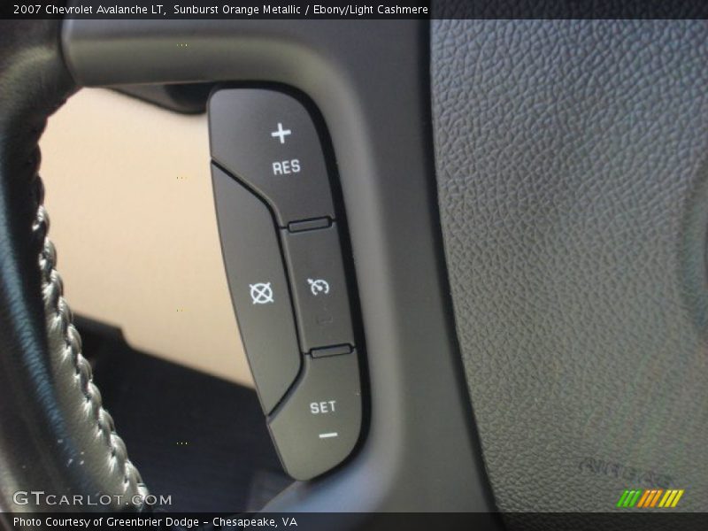 Sunburst Orange Metallic / Ebony/Light Cashmere 2007 Chevrolet Avalanche LT