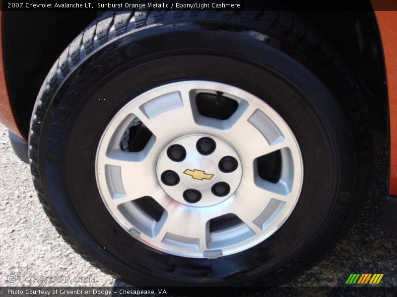 Sunburst Orange Metallic / Ebony/Light Cashmere 2007 Chevrolet Avalanche LT
