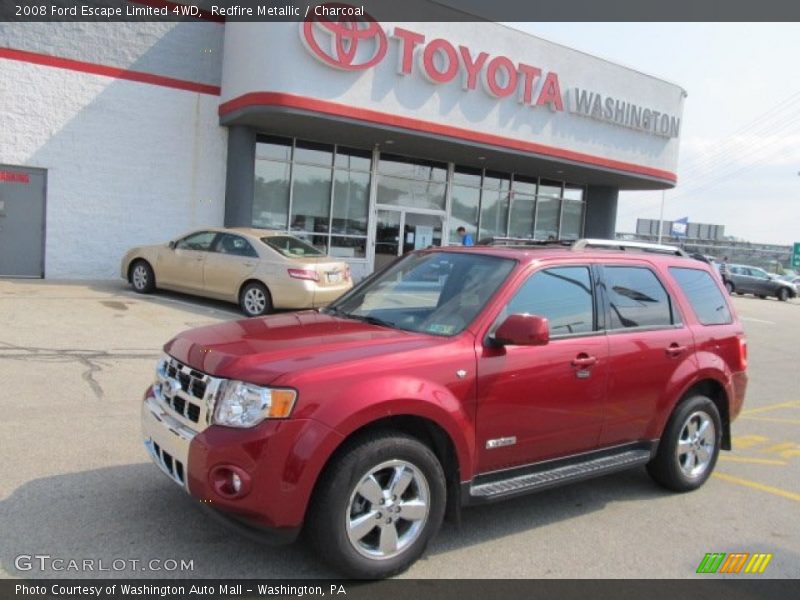 Redfire Metallic / Charcoal 2008 Ford Escape Limited 4WD