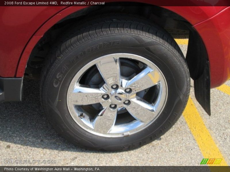 Redfire Metallic / Charcoal 2008 Ford Escape Limited 4WD