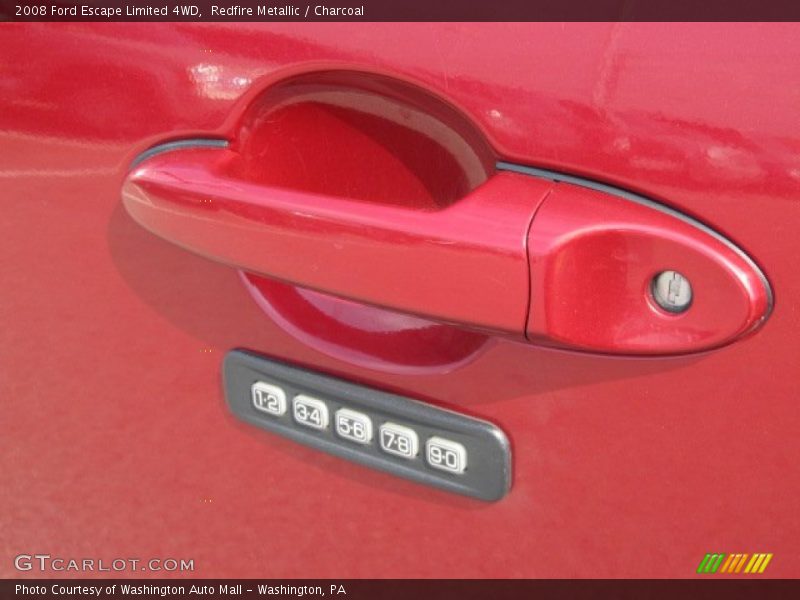 Redfire Metallic / Charcoal 2008 Ford Escape Limited 4WD