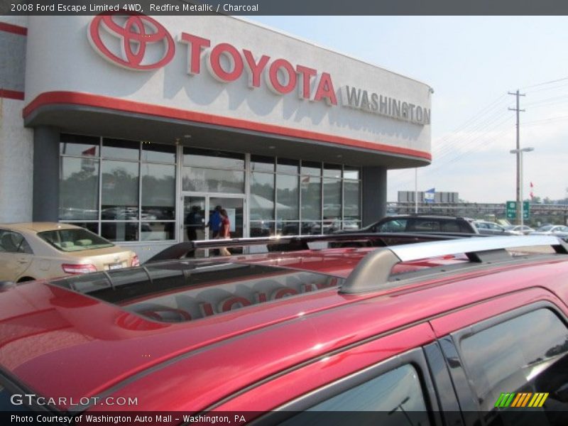 Redfire Metallic / Charcoal 2008 Ford Escape Limited 4WD