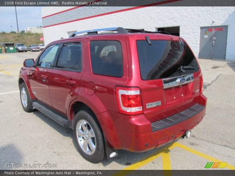 Redfire Metallic / Charcoal 2008 Ford Escape Limited 4WD