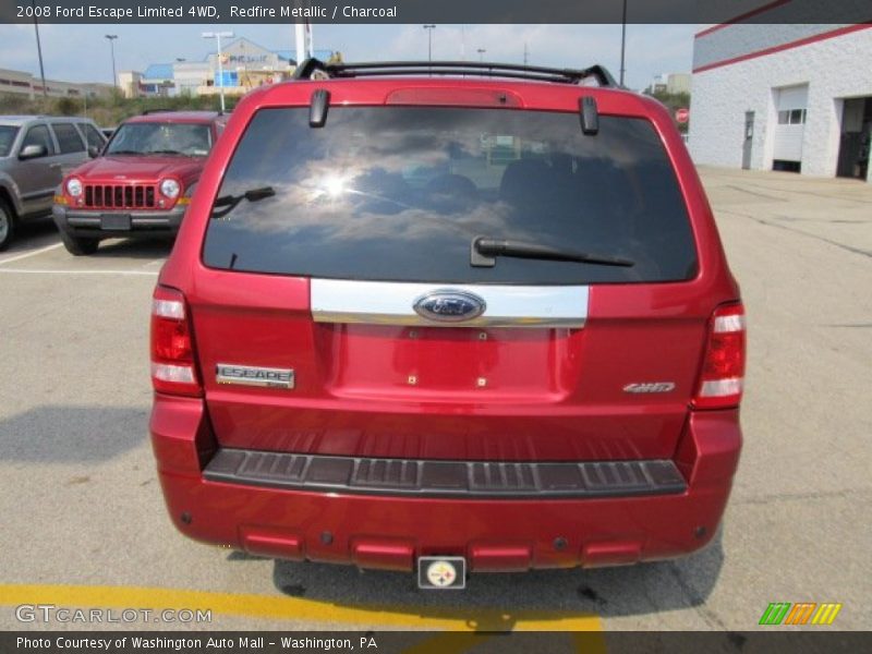 Redfire Metallic / Charcoal 2008 Ford Escape Limited 4WD