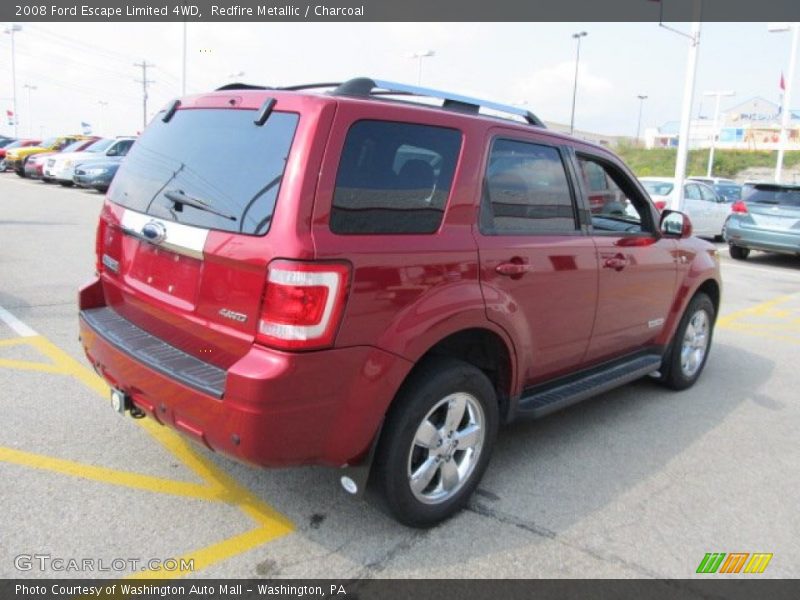 Redfire Metallic / Charcoal 2008 Ford Escape Limited 4WD