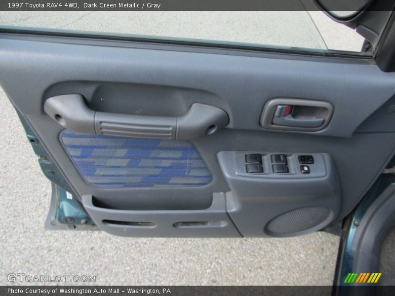 Dark Green Metallic / Gray 1997 Toyota RAV4 4WD