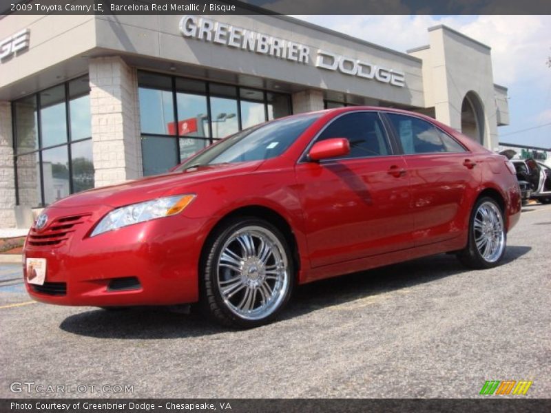 Barcelona Red Metallic / Bisque 2009 Toyota Camry LE