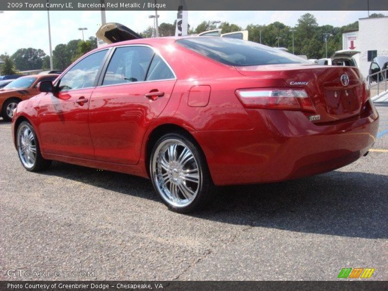 Barcelona Red Metallic / Bisque 2009 Toyota Camry LE