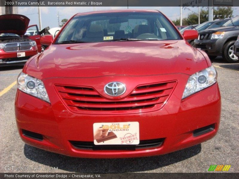 Barcelona Red Metallic / Bisque 2009 Toyota Camry LE
