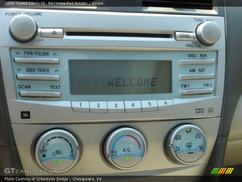 Barcelona Red Metallic / Bisque 2009 Toyota Camry LE