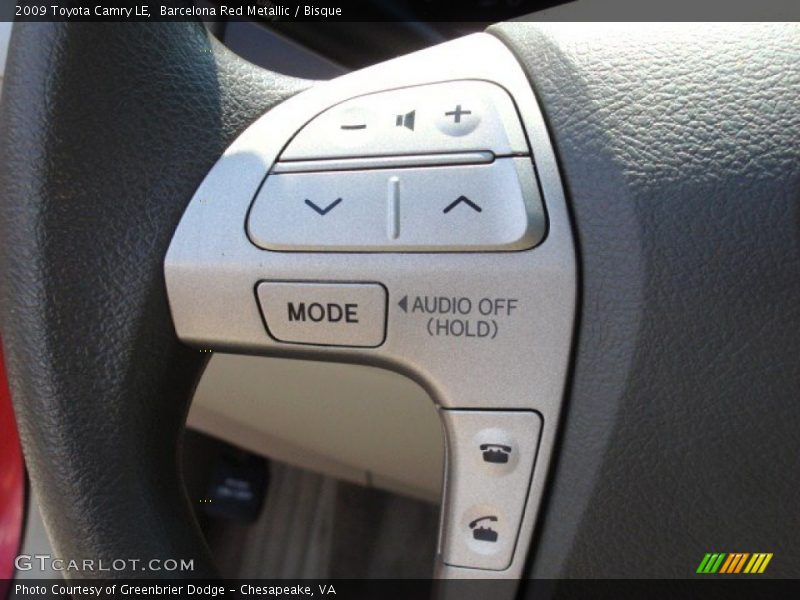 Barcelona Red Metallic / Bisque 2009 Toyota Camry LE