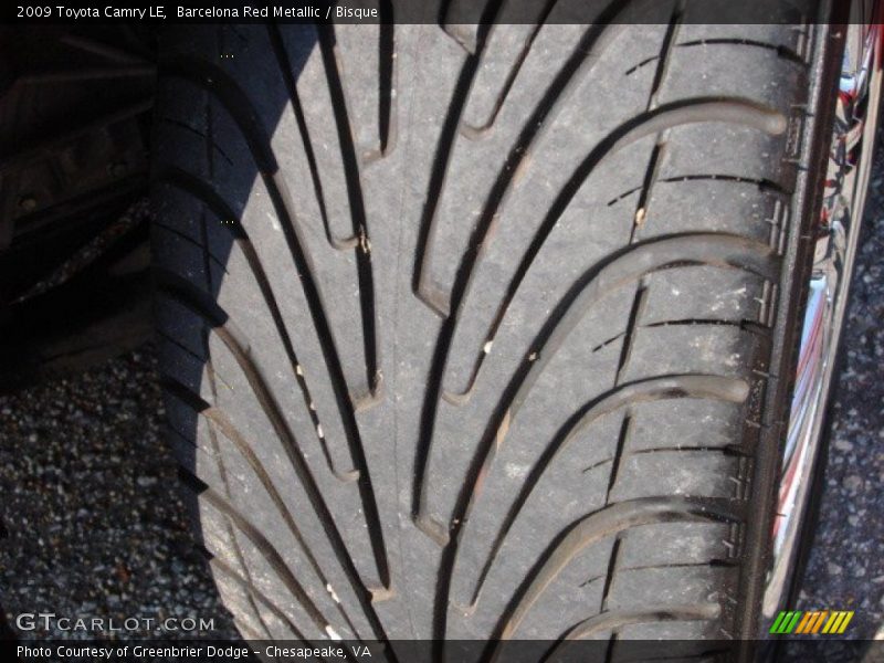 Barcelona Red Metallic / Bisque 2009 Toyota Camry LE