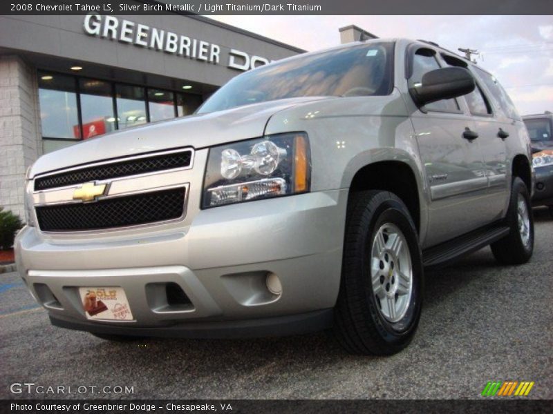 Silver Birch Metallic / Light Titanium/Dark Titanium 2008 Chevrolet Tahoe LS