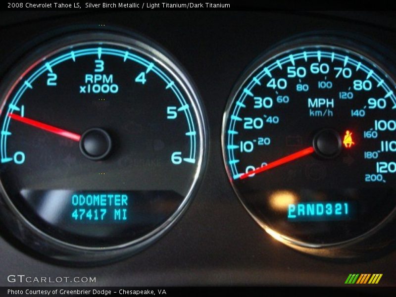 Silver Birch Metallic / Light Titanium/Dark Titanium 2008 Chevrolet Tahoe LS