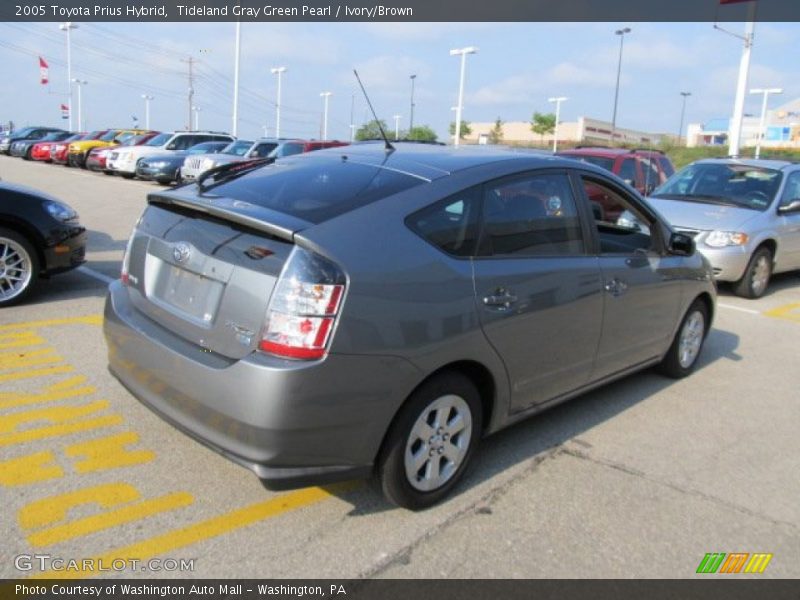 Tideland Gray Green Pearl / Ivory/Brown 2005 Toyota Prius Hybrid