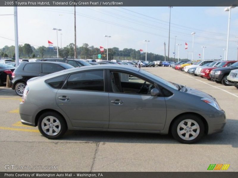 Tideland Gray Green Pearl / Ivory/Brown 2005 Toyota Prius Hybrid