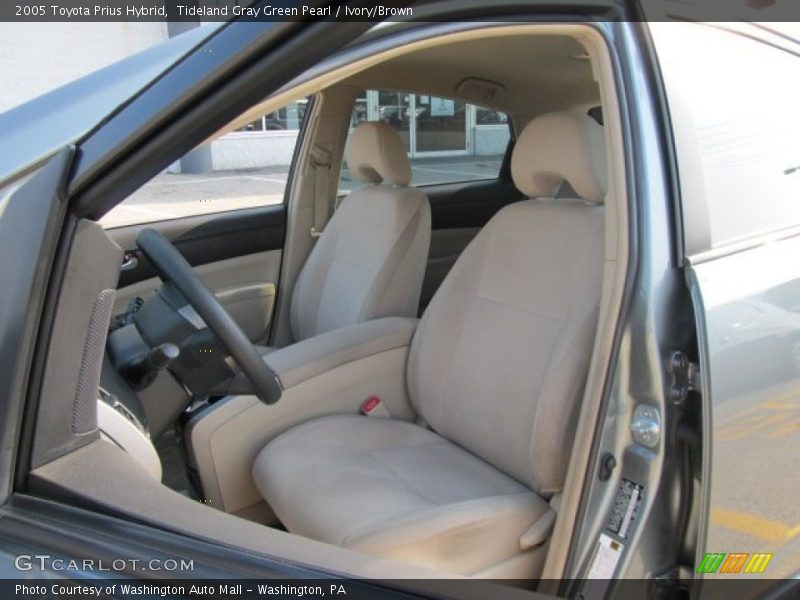 Tideland Gray Green Pearl / Ivory/Brown 2005 Toyota Prius Hybrid