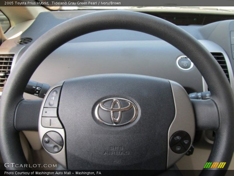 Tideland Gray Green Pearl / Ivory/Brown 2005 Toyota Prius Hybrid