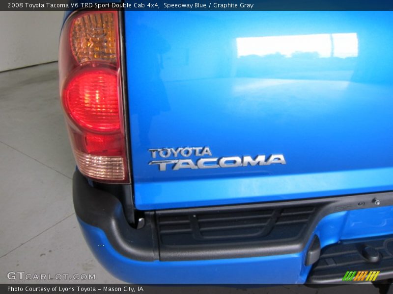 Speedway Blue / Graphite Gray 2008 Toyota Tacoma V6 TRD Sport Double Cab 4x4