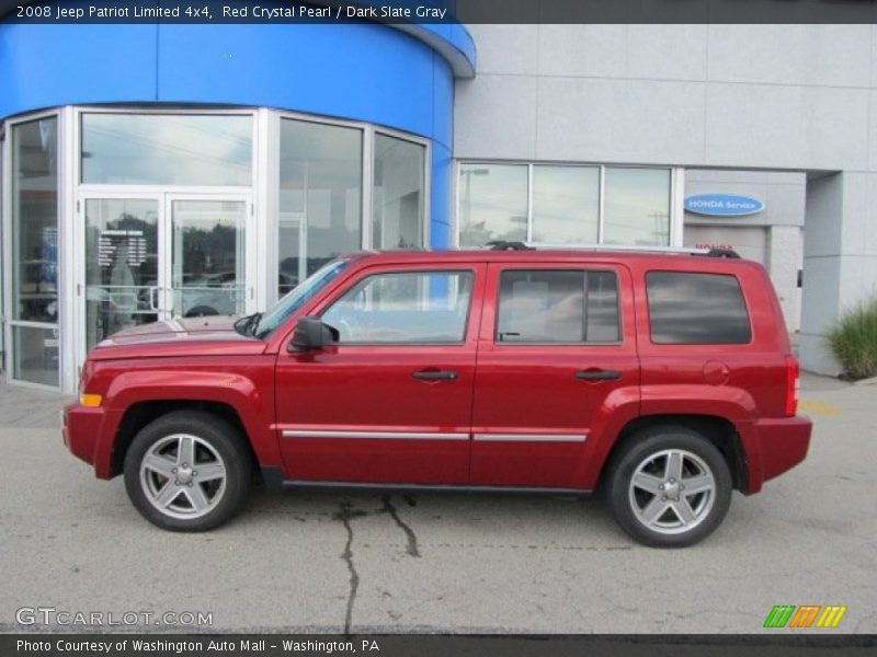 Red Crystal Pearl / Dark Slate Gray 2008 Jeep Patriot Limited 4x4