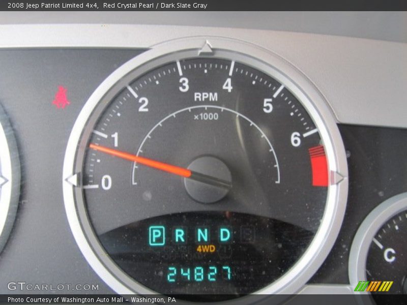 Red Crystal Pearl / Dark Slate Gray 2008 Jeep Patriot Limited 4x4