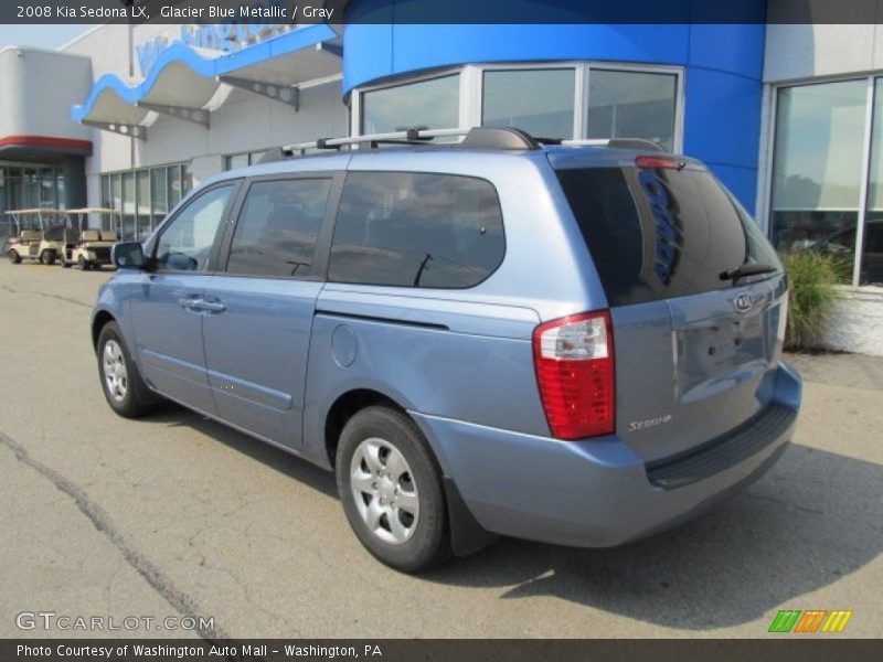 Glacier Blue Metallic / Gray 2008 Kia Sedona LX